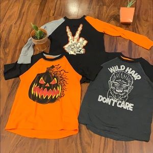 Halloween tee shirts 3 size 6/7